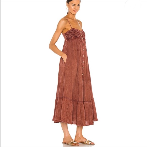 Free People Linda Jo Midi Dress - Picture 2 of 16